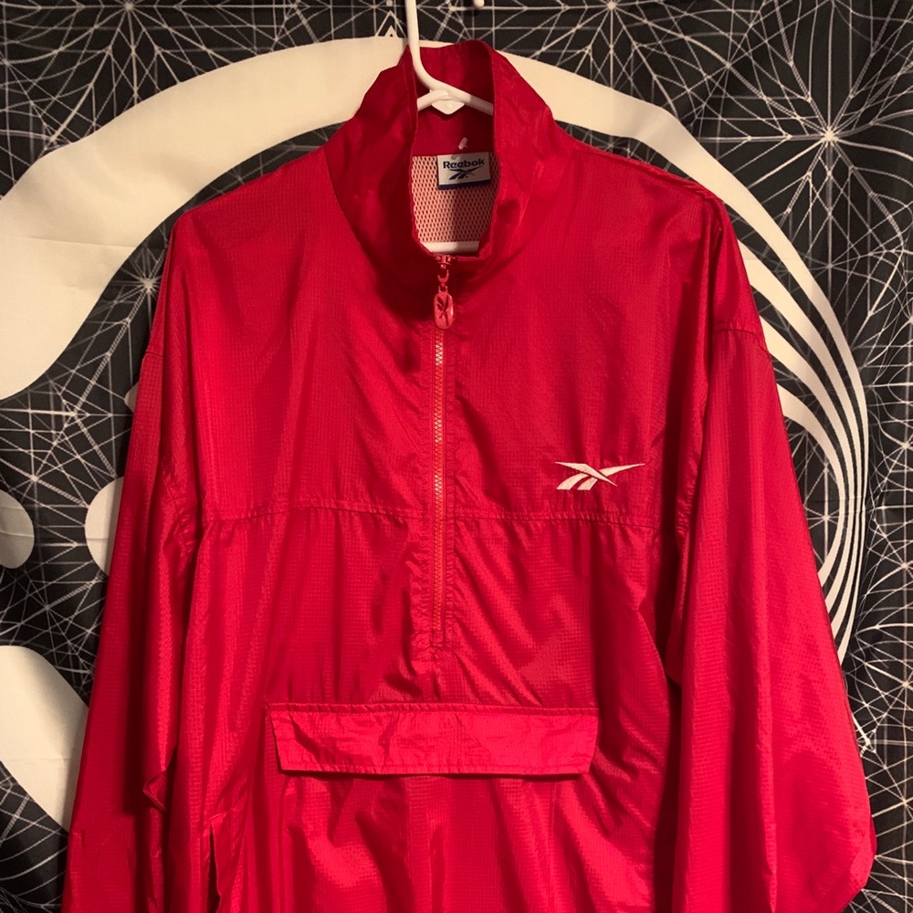 Vintage Reebok Quarter Zip Wind Breaker